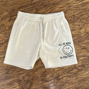 Smiley World All We Need is Positivity shorts